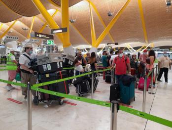 Repatrian a unas 336 personas en un vuelo especial desde España